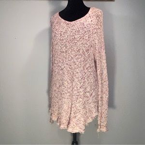 Free People womens multi color lacy sweater XS